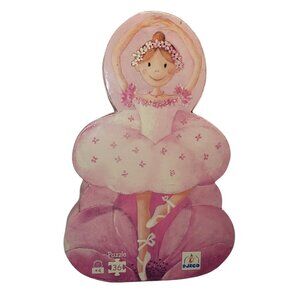 Ballerina With The Flower - 36 Pc 4+ DJECO Puzzle Paris France 12"x16" Ex Cond